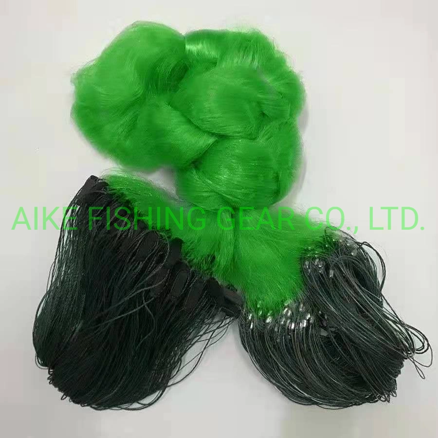 Big Float Green Fishing Nylon Monofilament Three Layer Gill Nets