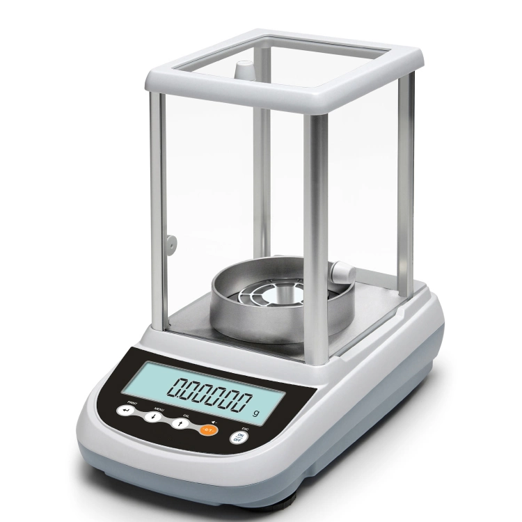 0.01mg 0.1mg electrónica doble escala de análisis de laboratorio de calibración interna de balanza de pesaje eléctrico