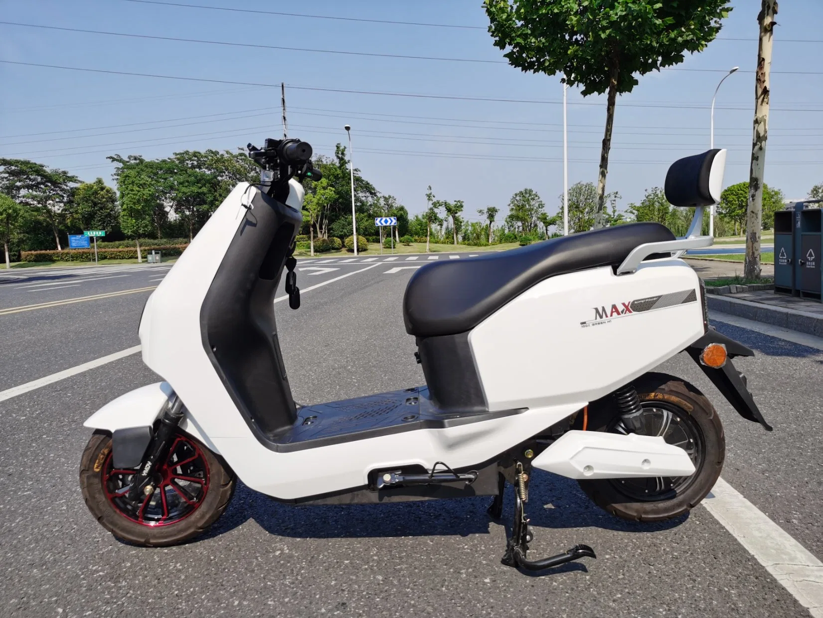 800W 2 Wheel Adult Mobility Scooter Electric Moped with Pedals Made in China