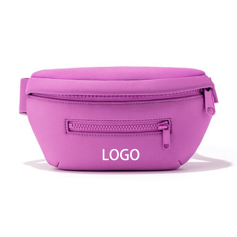 Factory Custom Fashion Waterproof Neoprene Waist Bag Fanny Pack for Travel Walking Running Hiking