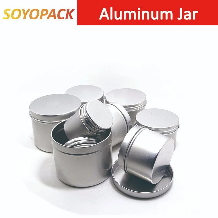 Wholesale/Supplier Round Decorative Gift Empty Tin Can Jars Aluminum Metal Candle Tins