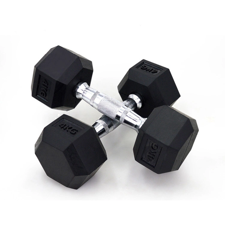 Wholesale/Supplier Custom Home Gym Fitness Equipment Hexagon Rubber Hex Dumbbell Set