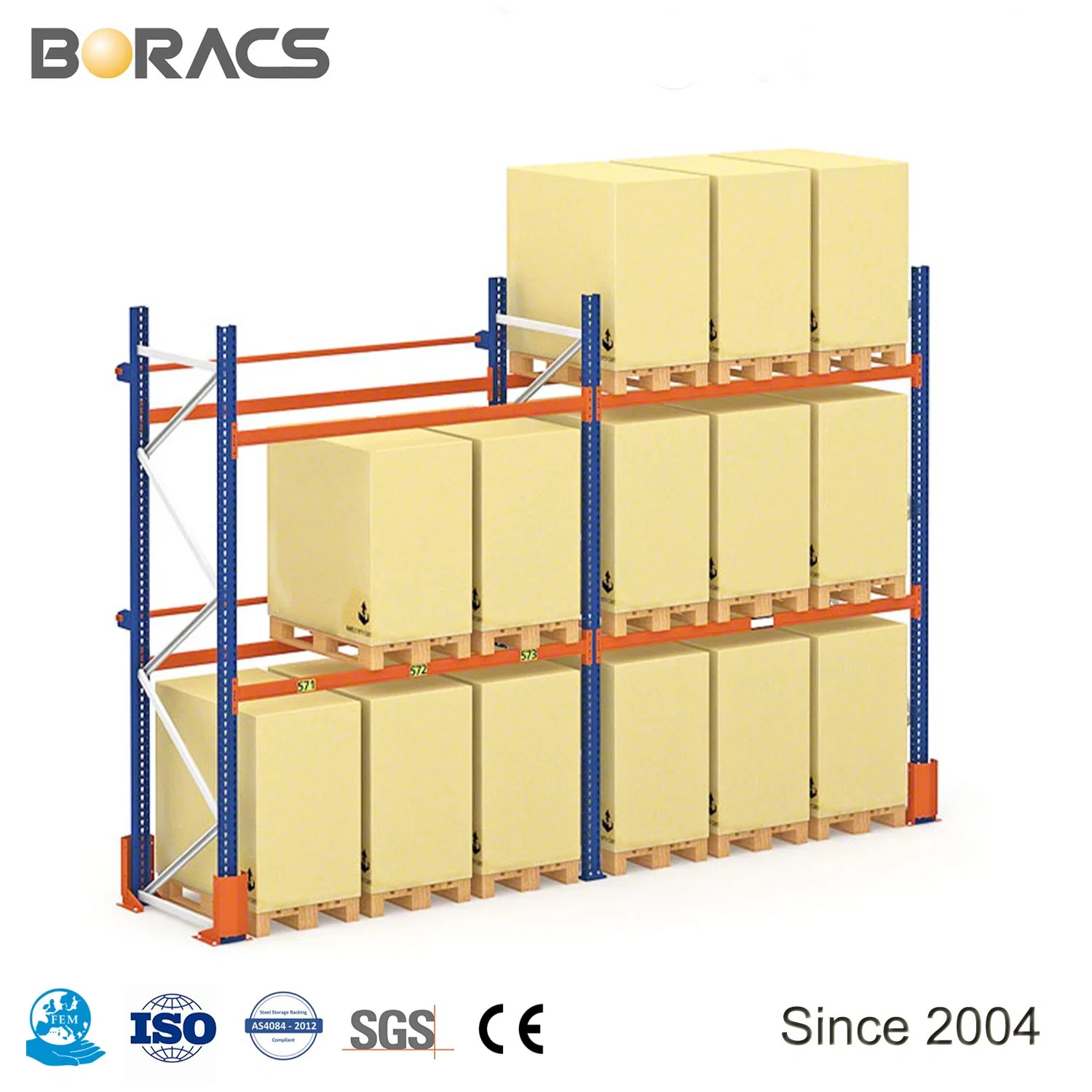 OEM et ODM Heavy Duty réglable de haute qualité industrielle de l'entrepôt de stockage de palettes de métal rack avec des prix concurrentiels