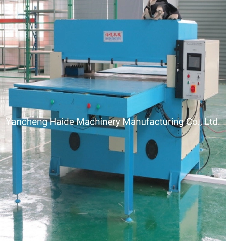 Blue PVC Vacuum Form Plastic Tray Cutting Press Machine