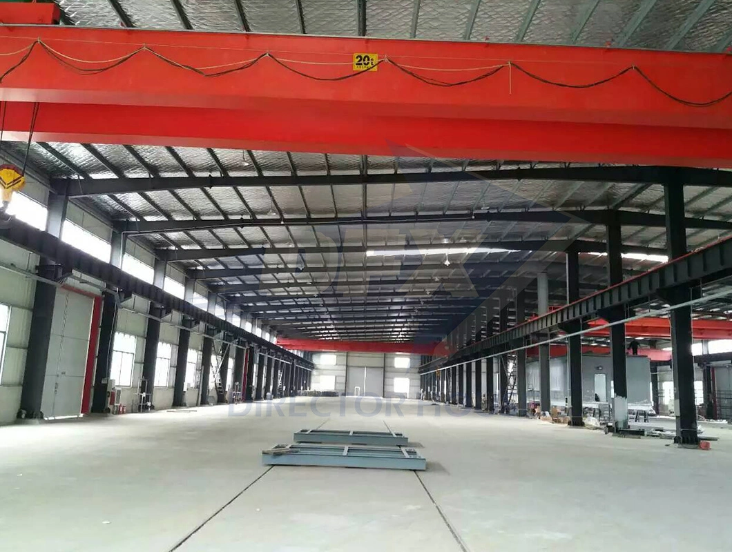 Large Span Fabricated Steel Structure House with 5 Ton Travelling Crane