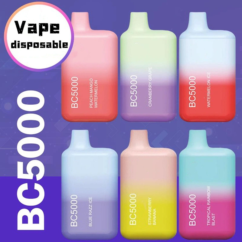 Disposable/Chargeable Wape Elf Amazon Bar Vapes Pen Bc5000 Puffs Vaper 600/1500/2000/5000 Puff Bar E Cigarette Wholesale/Supplier Vape Bar