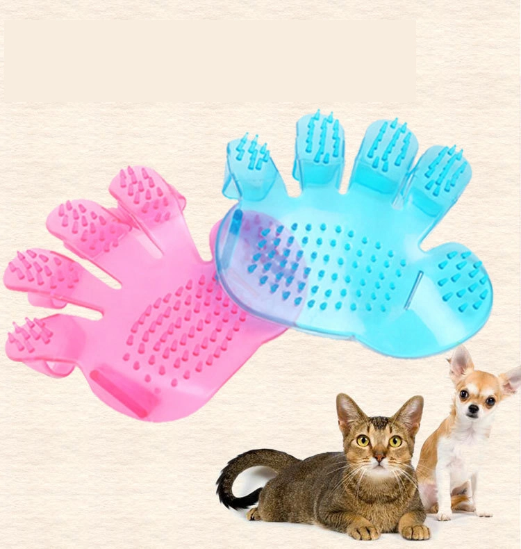 Pet Brosse brosse baignade Five Finger Cat Teddy beauté Fournitures de nettoyage Brosse de Massage chien Palm