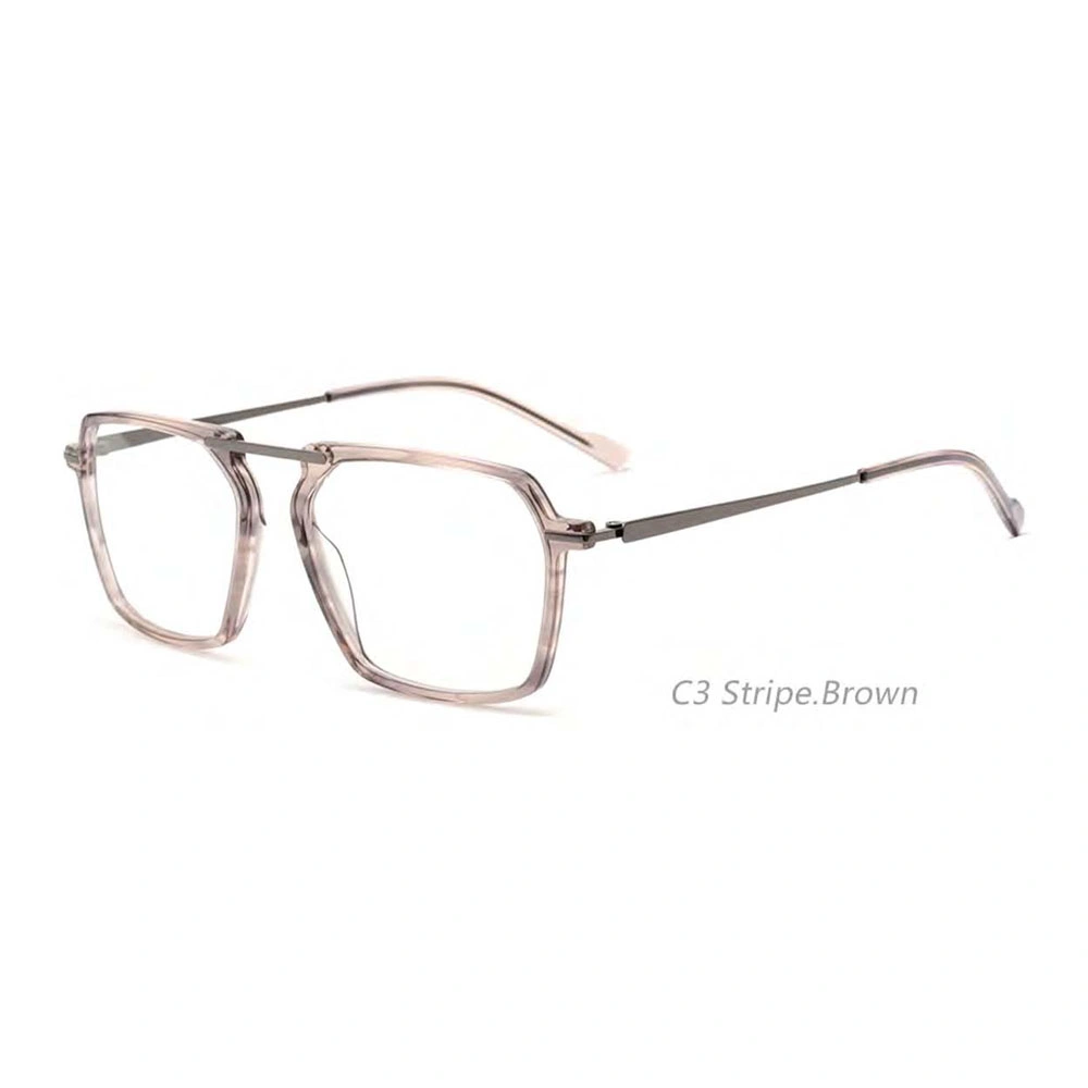 Gd 2022 Retro New Trendy Eyewear Acetate Met Men Women Rectangle Eyeglasses Frames Optical Eyewear