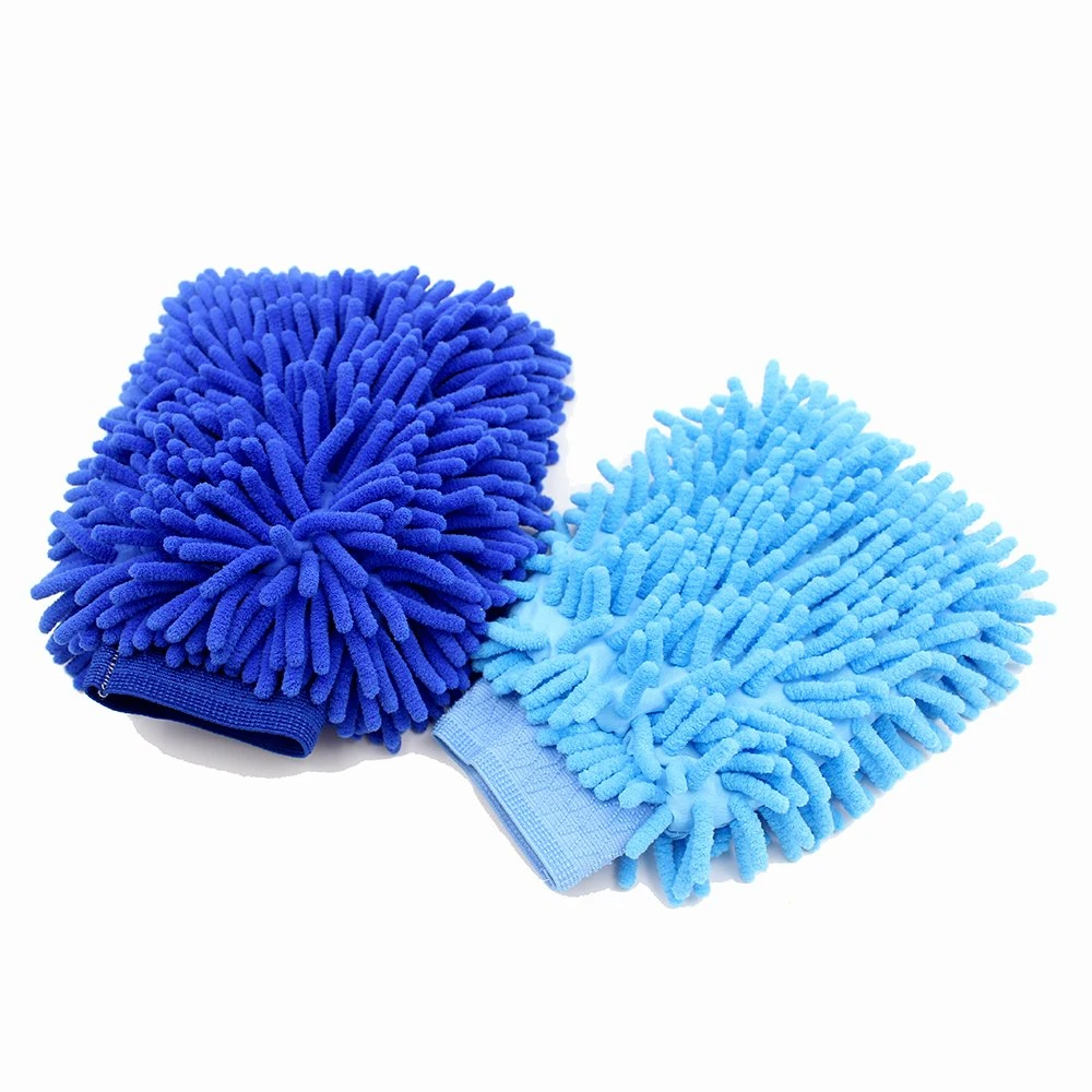 Multicolor Car Wash Wax Brush Glove Thick Coral Mitt with High quality/High cost performance 