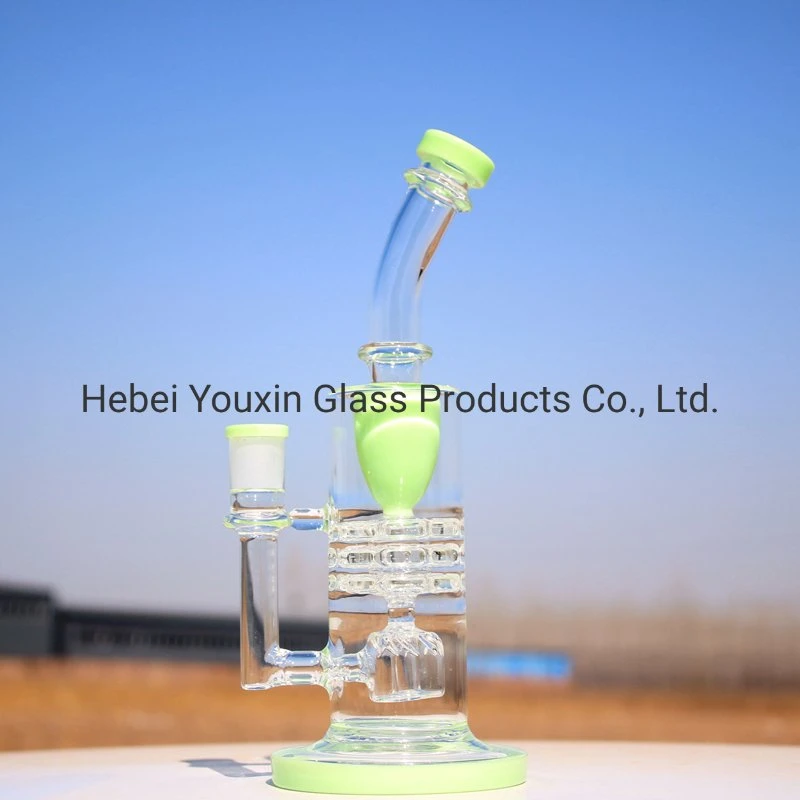 Triple Percolater Recycler Water Pipe Glass DAB Oil