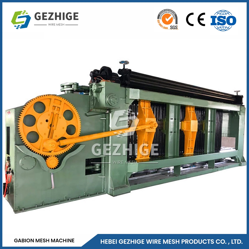 Gezhige ODM Custom Weld Mesh Making Machine Suppliers 120*150 mm Mesh Opening Gabion Mesh Cage Machine China Galvanized Welded Wire Mesh Panel