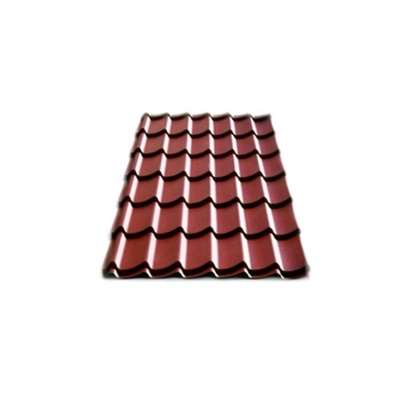 Roof Tiles 0.4mm Ral Color Customized Color Light Weight Roofing Sheet Zinc Steel Galvalume Stone Color Coated Steel Roofing Sheet