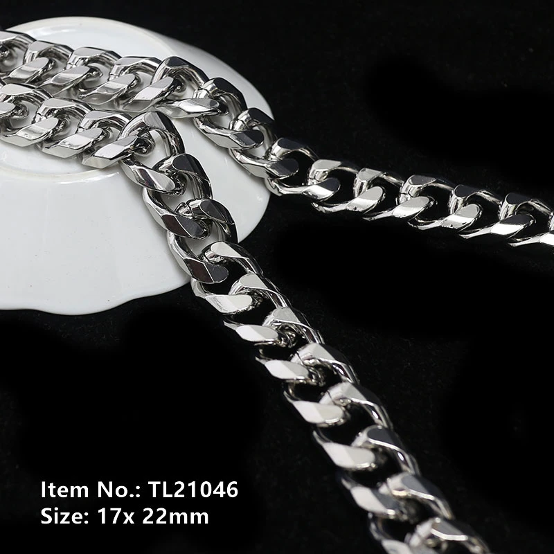 Fashion Decorative Silver Aluminum Metal Chains for Bags Purses Tl21046