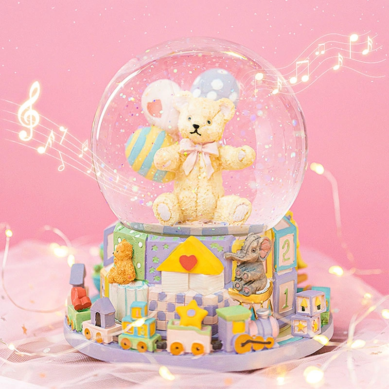 Auditoría de Nbcu Globo de Nieve personalizada Oso Snowglobe Música para niños