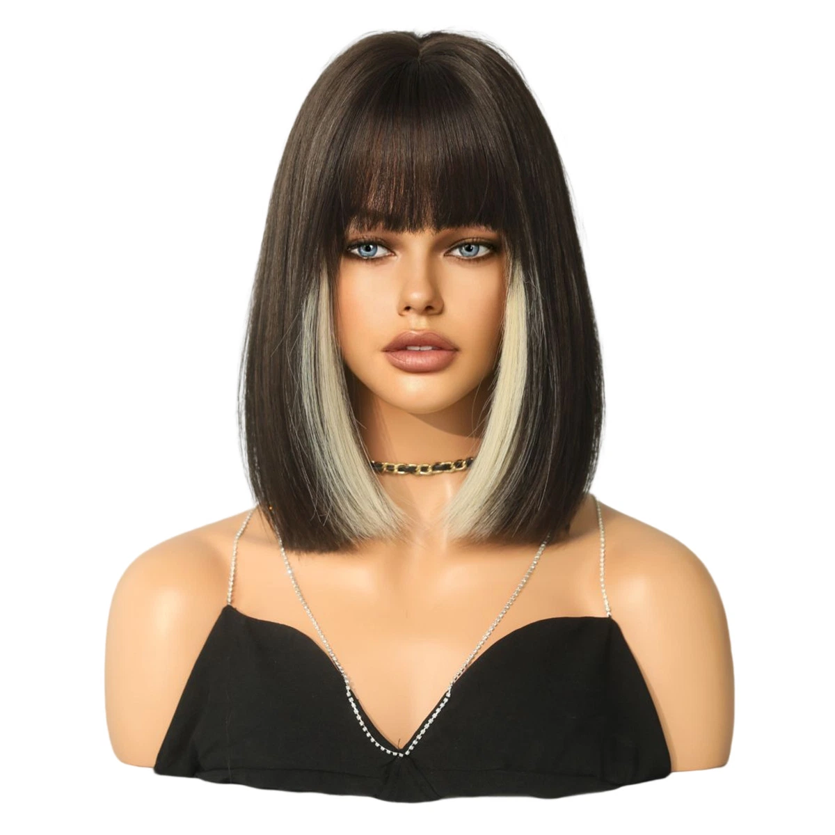 Amazon Wholesale Wig Women in Europe и United States Коглы длинные волосы Роза сетка платина Цвет груши Наборы локонов