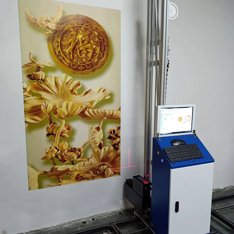 Portable 3D Wall Murals Inkjet Printing Machine Price with Computer Wall Printer