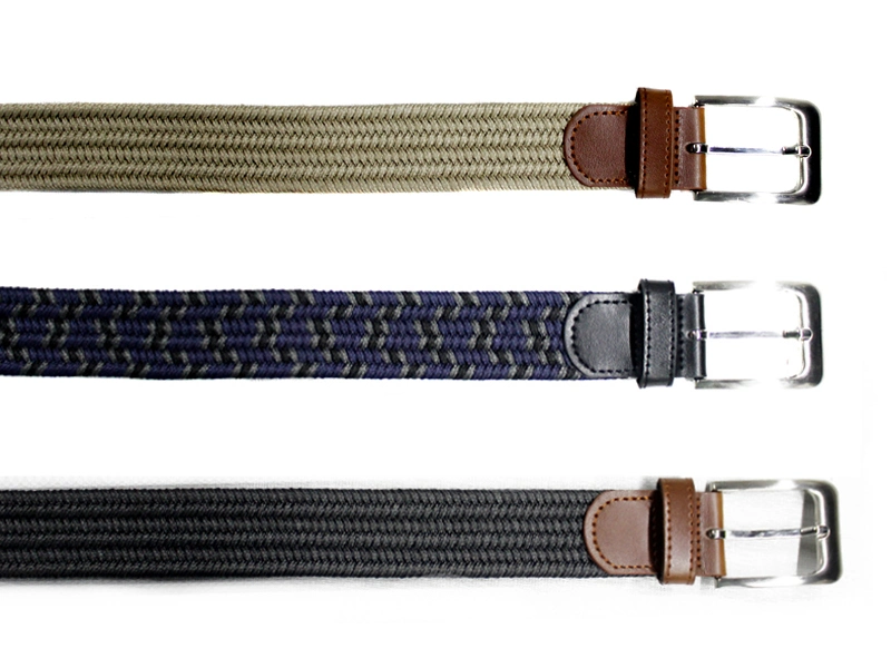 Fashionable Elastic Fabric Woven Stretch Braided Belts (35-16911)