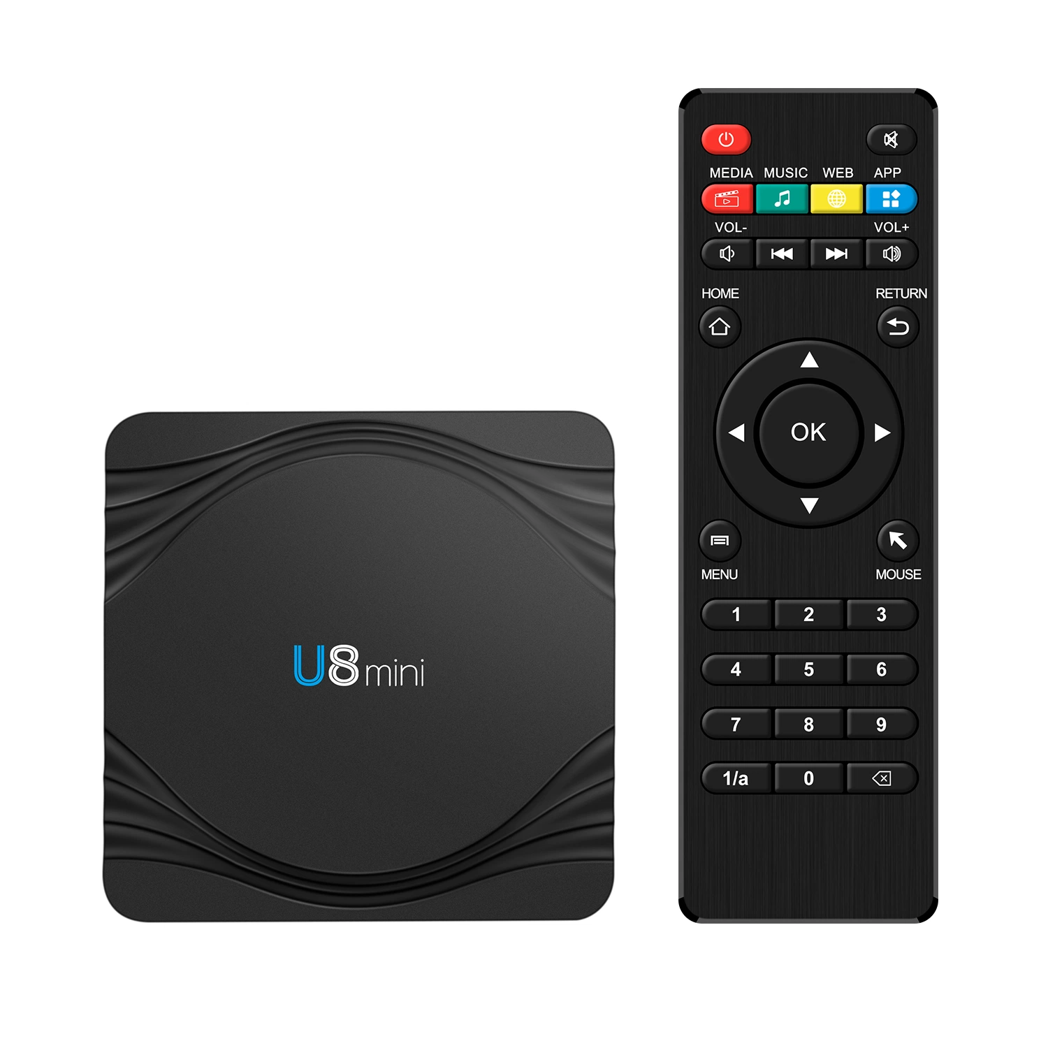 Android 9.1 4K UHD Amlogic S905W TV Box و4K مشغل وسائط ذكي عالي الدقة WiFi Bluetooth USB 2.0-UK/USA/EU