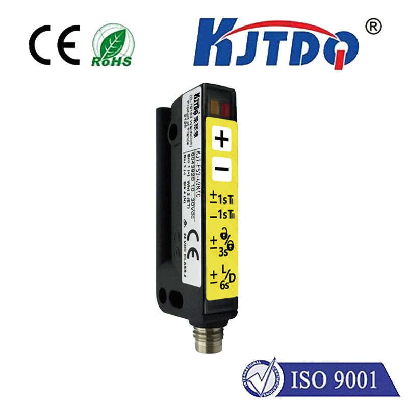 Photoelectric Label Sensor Kjt-Fs3-40ntc for Packaging Automats Transparent Label Detecting