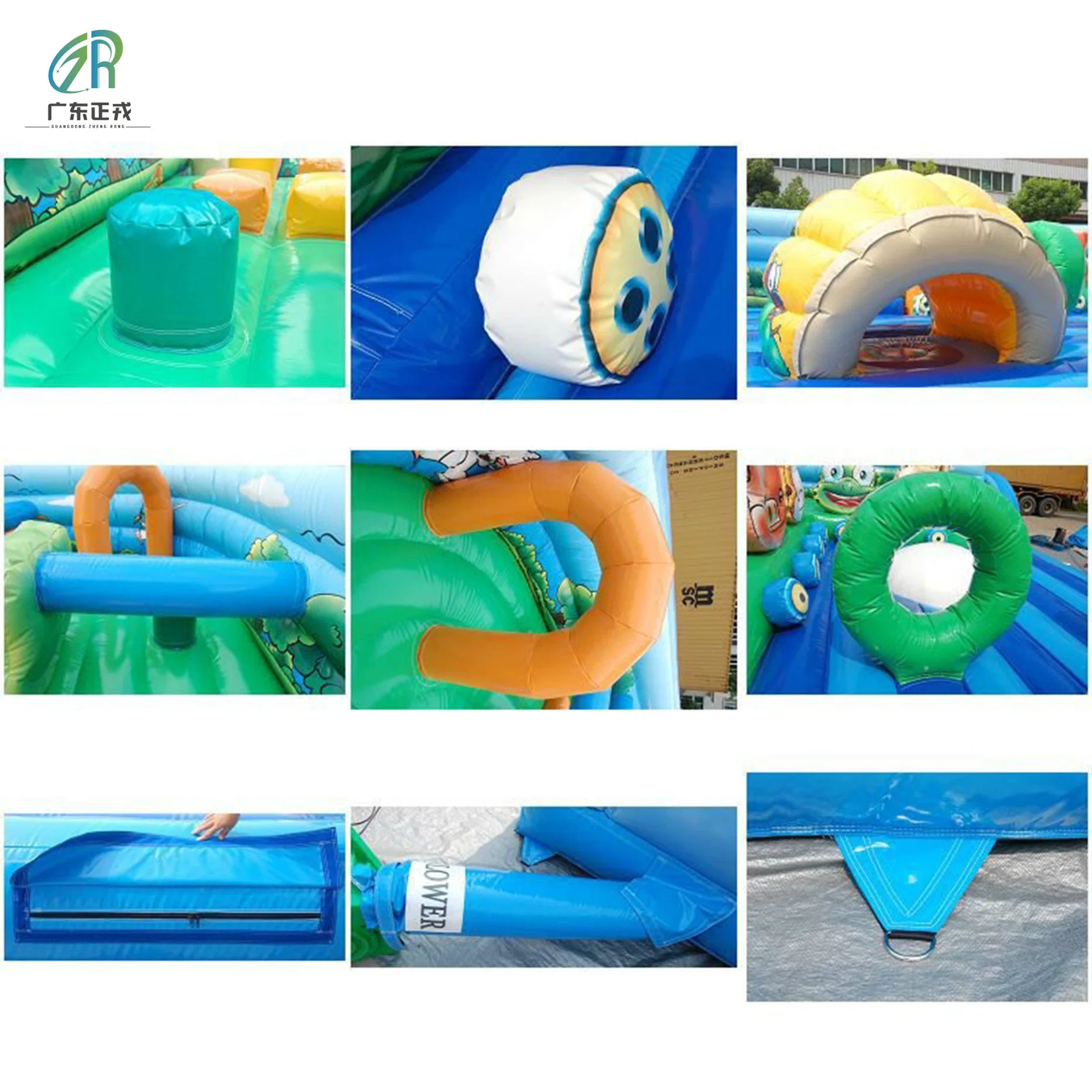 Гигантский коммерческий плоский крытый Outdoors Theme Park Inflatable Атмосмент Playground