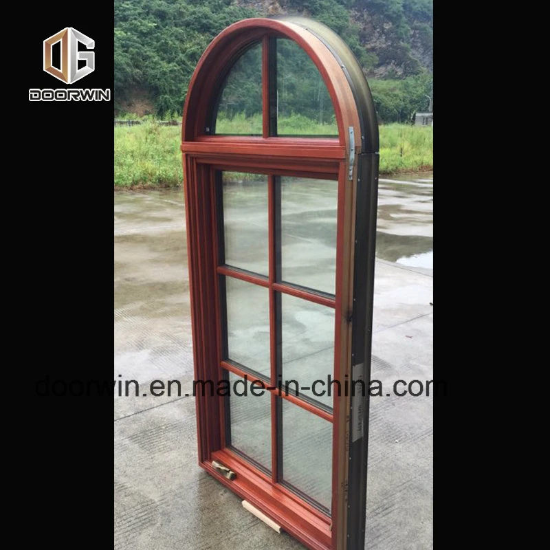 Oak Wood Aluminum Casement Window, Crank Window