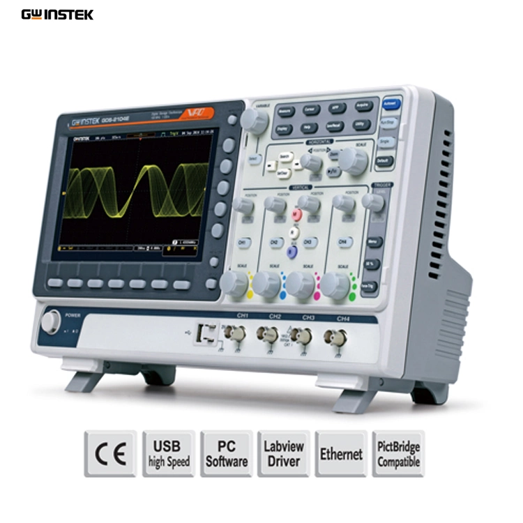 Gwinstek Oscilloscope Mdo-2202ex Mdo-2204ex Dual Channel Built-in Spectrum Analyzer