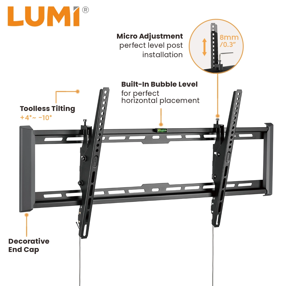 La Chine usine OEM ODM Universal personnalisable de gros de l'inclinaison Support réglable pour montage mural de télévision de haute qualité