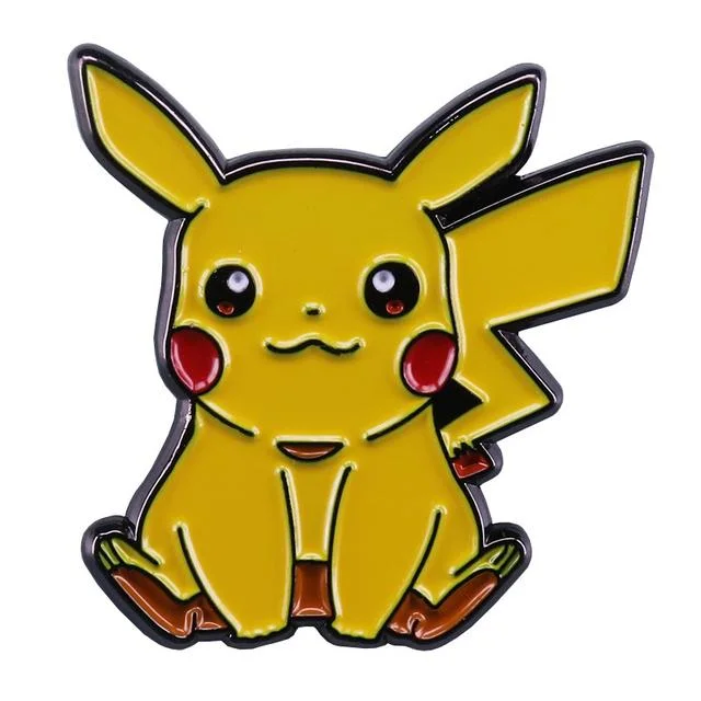 Fabrik Custom Hohe Qualität Pokemon Pikachu Schule Auszeichnungen Kinder Geschenk Sicherheitsstifte, Ansteckstift