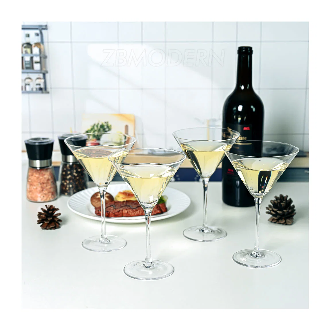 Limpar Grandes Margarita plástico vidro vidro plástico Copos Drinkware Taças Óculos Martini Exclusivo