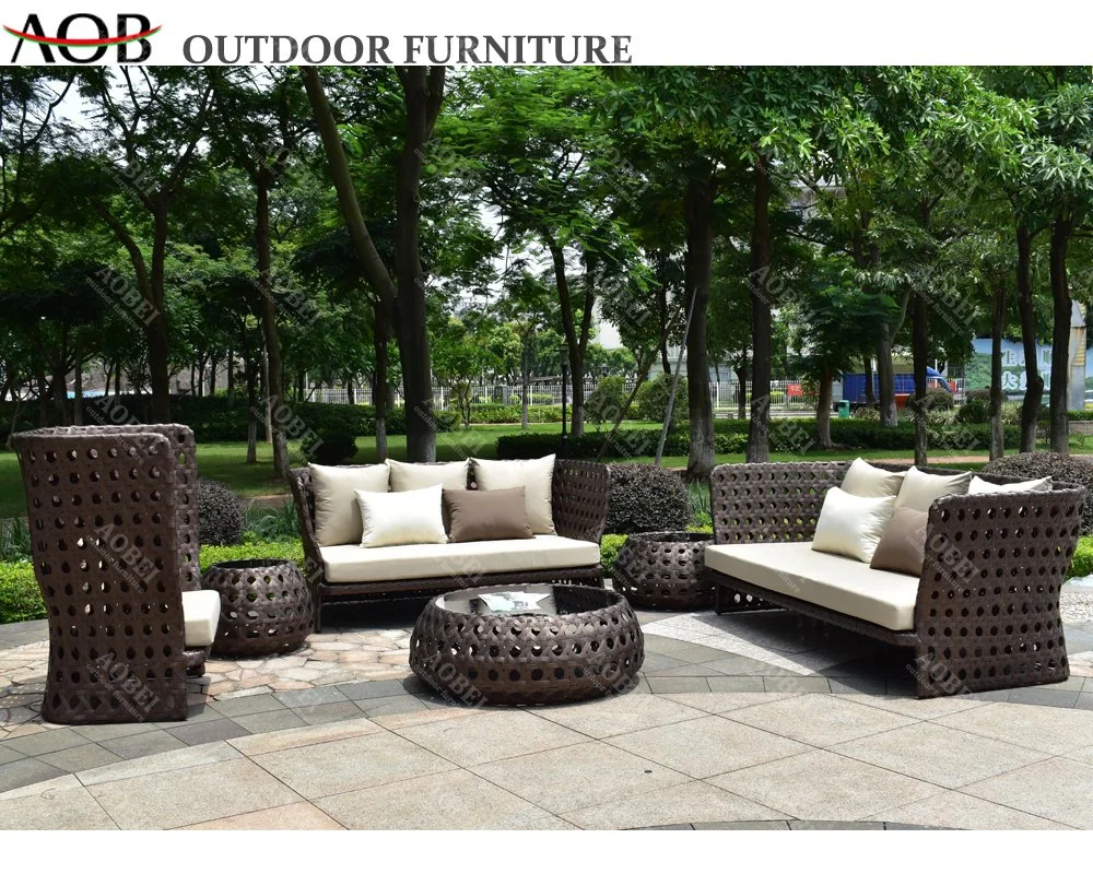 Outdoor Modern Garden Patio Home Hotel Rattan Wicker Leisure Sofa Set Furniture