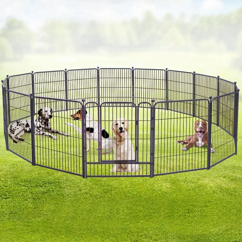 Foldable 8 Panels Indoor Outdoor Pet Metal Large Dog Playpen Fence