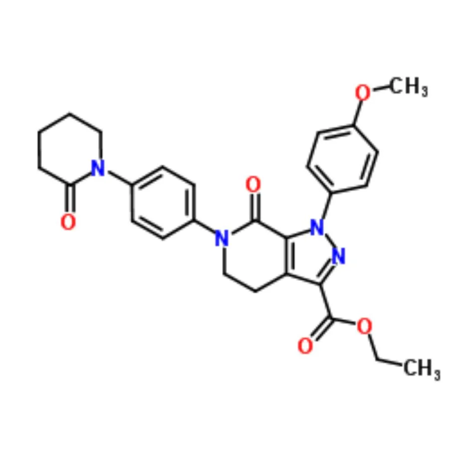 درجة الأورity 99% CAS No. 503614-91-3 ethyl 1- (4-ميثوكسي فينيل) -7-Oxo-6-[4- (2-oxopipperidin-1-yl) فينيل]-4, 5-Dihydroبيرازولو[3, 4-C]Pyridine-3-Carboxylate