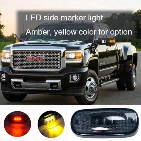 Smoke Lens Dually Bed Front Rear Side Fender Marker LED Lights