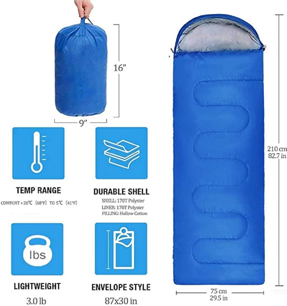 Sleeping Bag, Lightweight 3 Season Weather Sleep Bags for Kids Adults Girls Women