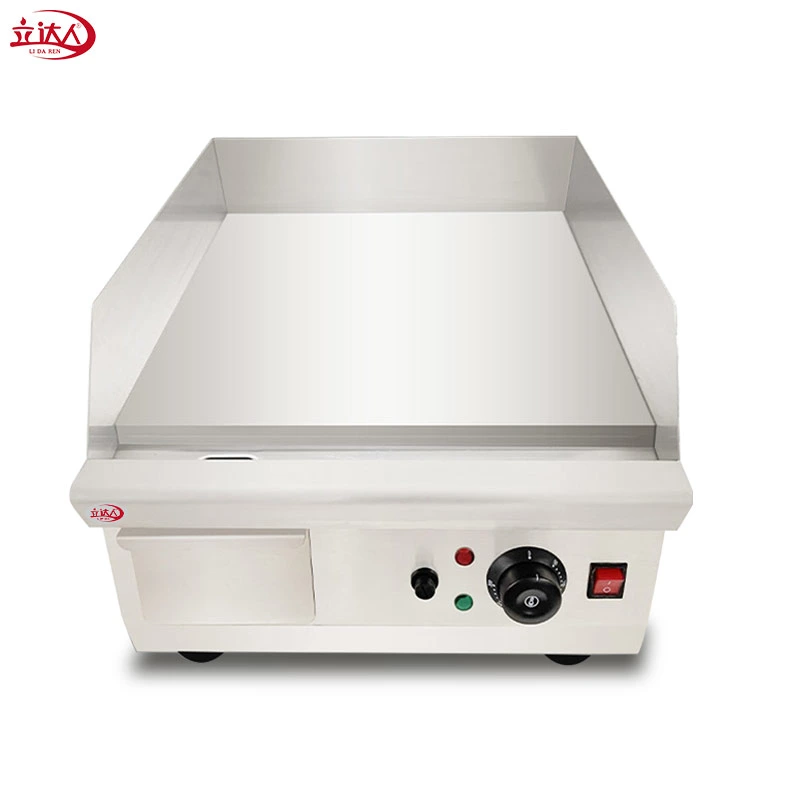 LD-250C Counter Top Comercial Plato plano eléctrico Griddle Barbacoa Grill Máquina Teppanyaki para Restaurante y uso doméstico