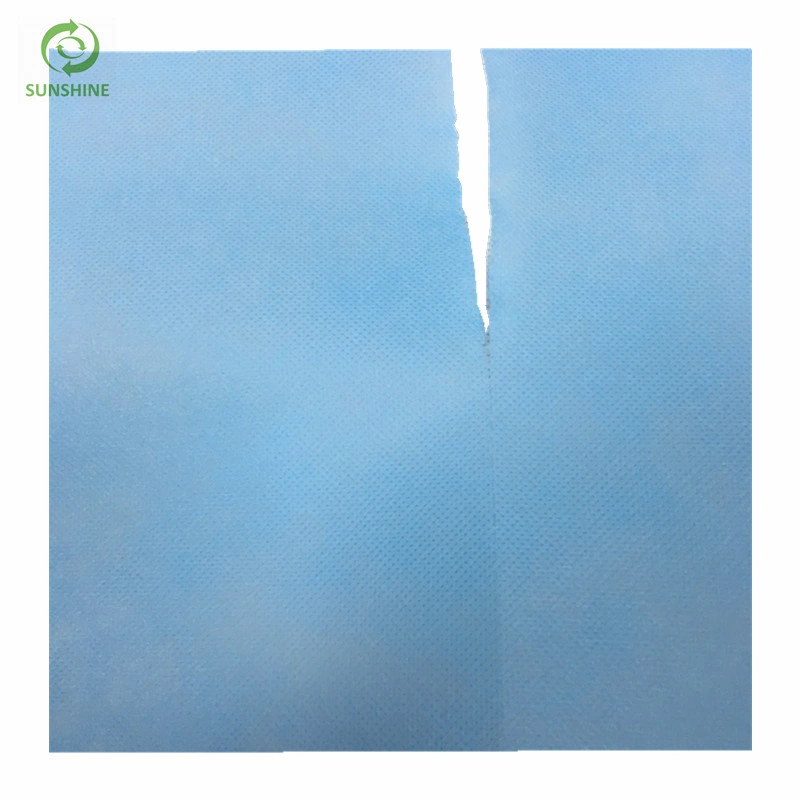 Blue Color Disposable Medical Bedsheet Perforated Bedsheet Fabric