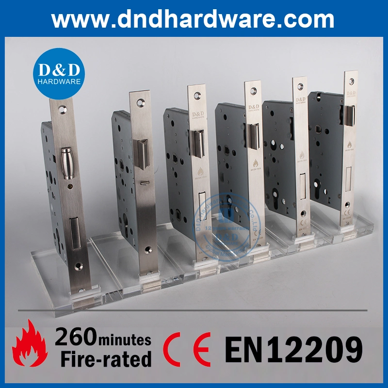 Euro Fire classificação aço inoxidável CE exterior mortise punho Lock Fecho de segurança elevada do parafuso de segurança da fechadura de metal da porta do cilindro comercial interno Bloquear o bloqueio dianteiro do veículo