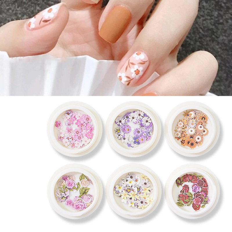 Decorative Paper Flower Jewelry Making Nail Art Craft DIY