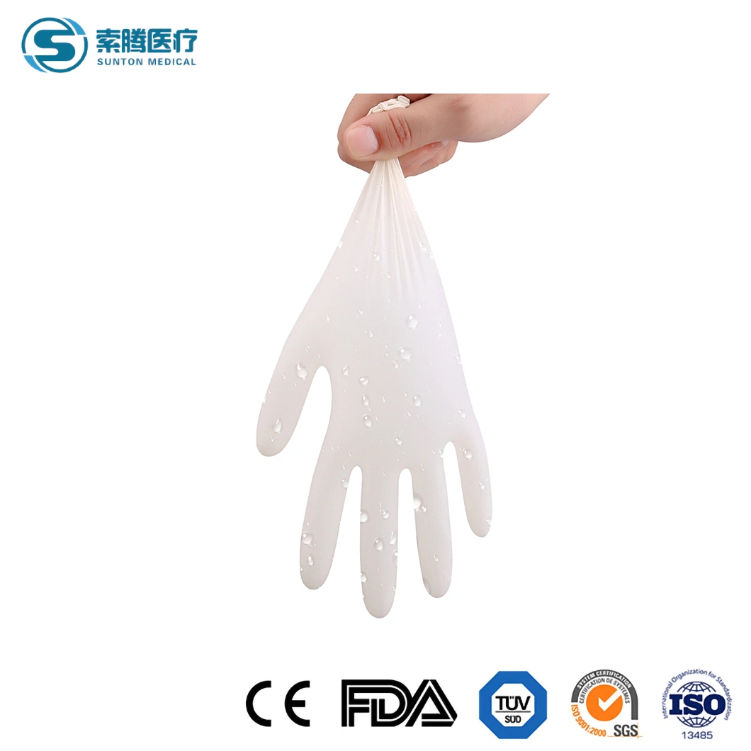 Sunton Hochwertige Latex Op-Handschuhe Puderfrei Op-Handschuhe China White Color Medical Grade Mitten Herstellungs Probe Latex Zur Verfügung Handschuhe