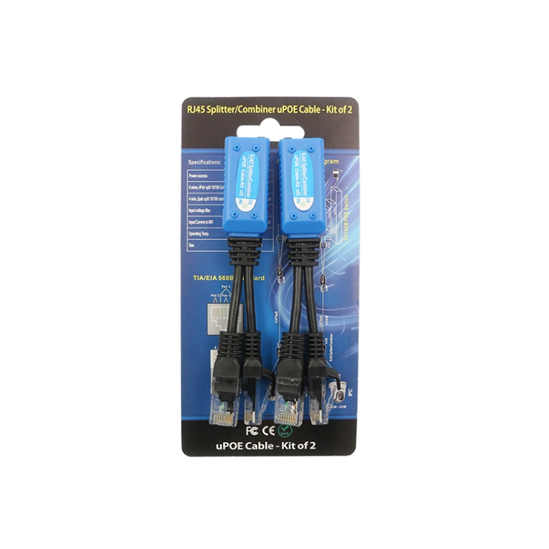 Upoe Splitter Network Signal Splitter Multiplexer One Network Cable Transmits 2 Channels of Network Signal Waterproof