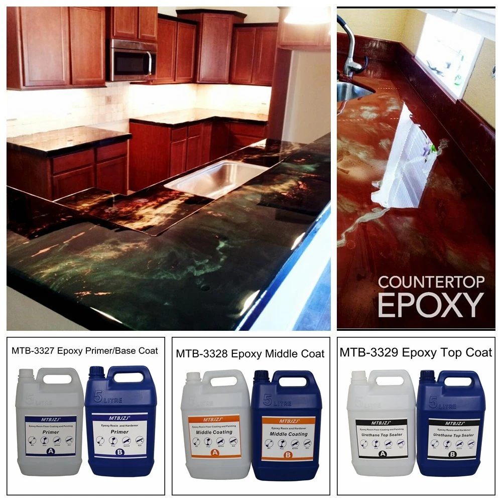 Extremely Durable Metallic Epoxy Countertop Top Finish