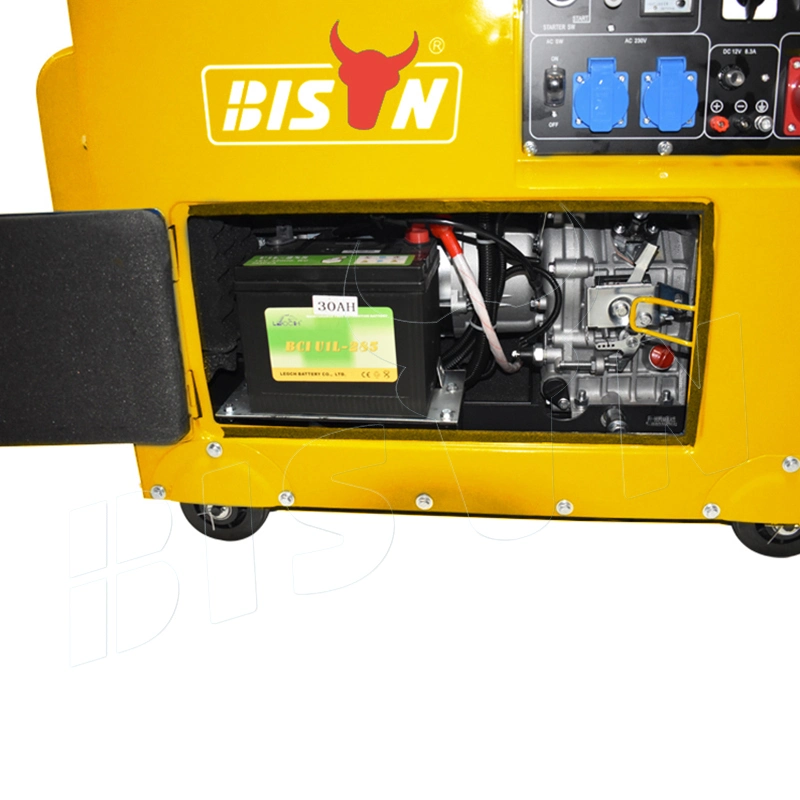 5kw 6kw 7kw 8kw Air Cooled Portable Electric Silent Small Diesel Fuel Less Power Generator Kama Price for Sale