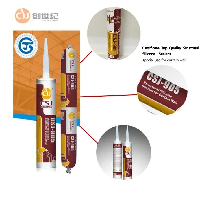 Certificate Top Quality Silicone Adhesive Sealant for Structural Aluminum Plate