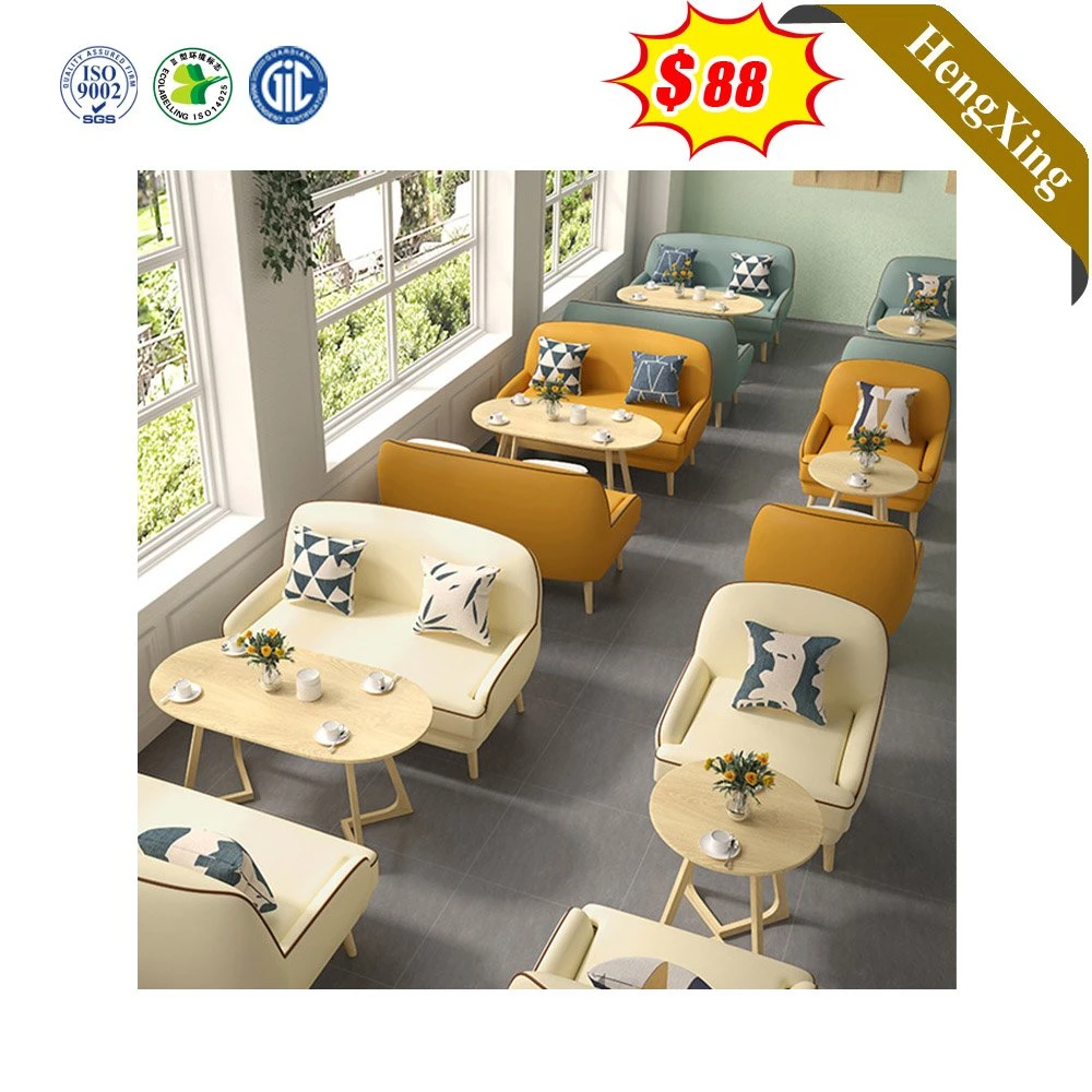 Euro Style Wooden Fabric Home Dining Room Sofa Chair Restaurant Furniture Sets