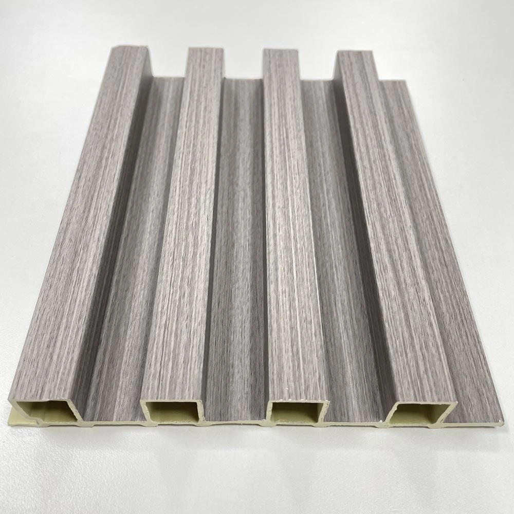 Indoor Plastic Wooden Decor WPC Great Fluted Waterproof Covering Surface Flame WPC Wall Panel Wood Interior Wall Panel for House Decoration
