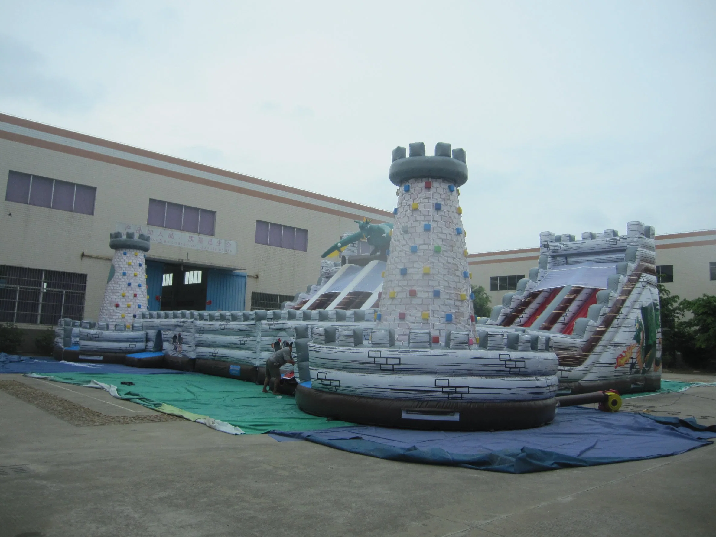 Giant Inflatable Dragon Slide Inflatable Funcity for Promotion (AQ01162)