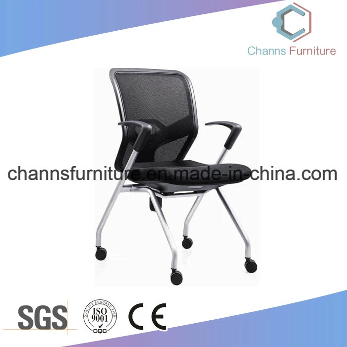 Hot Selling Metal Office Furniture Black Leather Training Chair