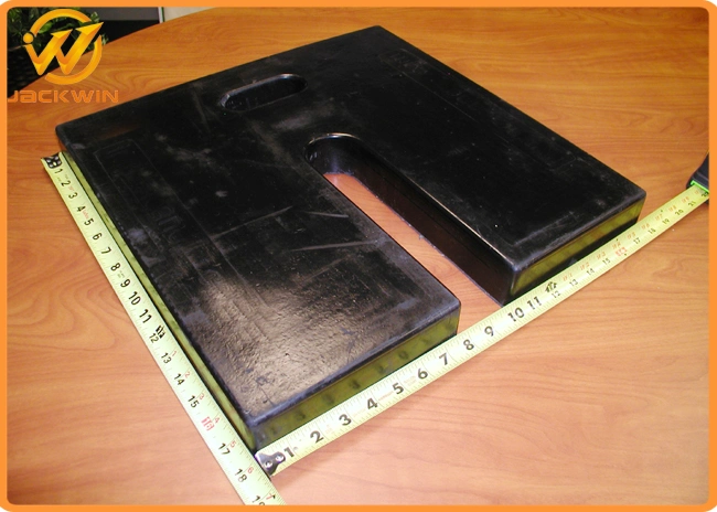 American Standard Recycled Black Rubber Base for Traffic Panels