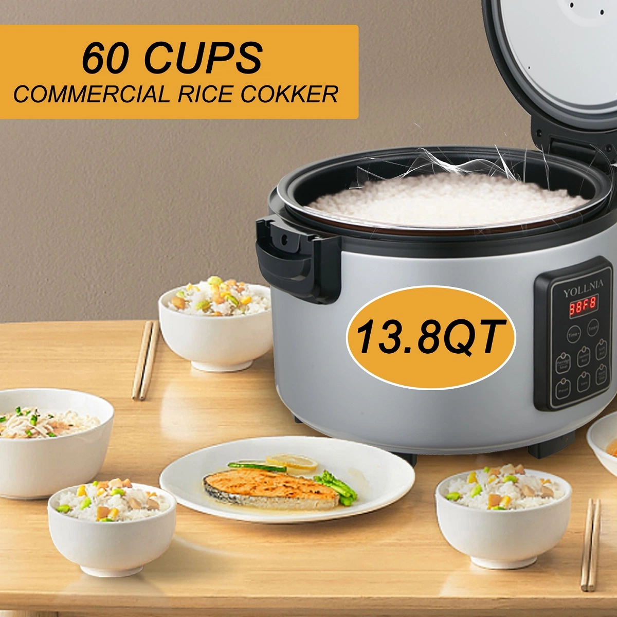 Stocked Hospitality Digial Commercial Multi Cooker pour les États-Unis et le Canada.