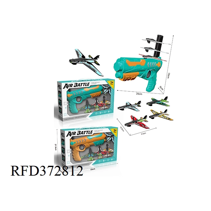 Smart Gun lanzamiento aviones al aire libre Catapult Toy con Foam Plane Para niños